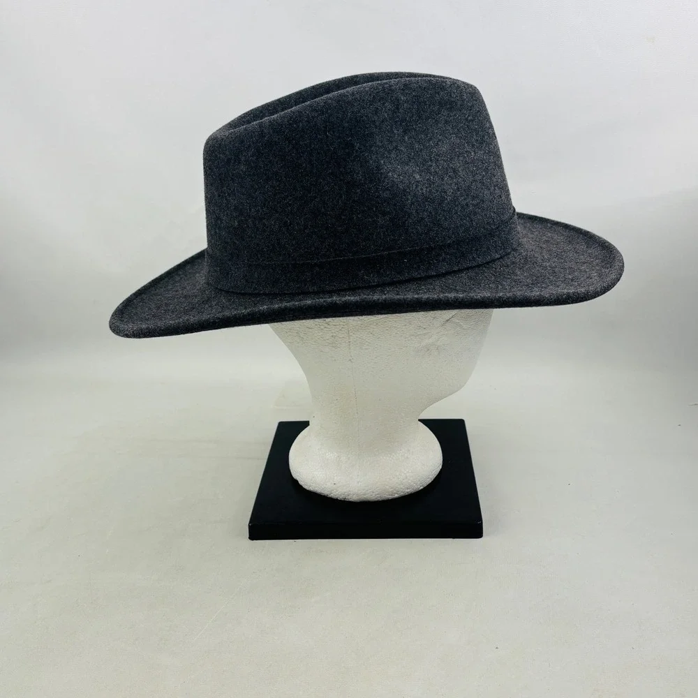 Cabela's Original Lite Felt Hat Mens L Gray Wool Packable Water Repellent USA